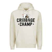 Oatmeal Heather funny cribbage shirt for men cribbage champ tournament Premium Hoodie - linhVisuals