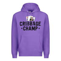 Purple funny cribbage shirt for men cribbage champ tournament Premium Hoodie - linhVisuals