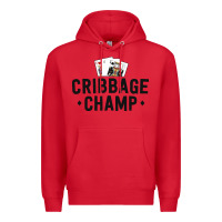 Red funny cribbage shirt for men cribbage champ tournament Premium Hoodie - linhVisuals