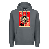 Rock make art no war Premium Hoodie - linhVisuals