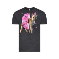 Vintage Black Baby Hyena With Tutu Vintage Tee - LillyAllenDesigns