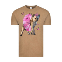 Vintage Coffee Baby Hyena With Tutu Vintage Tee - LillyAllenDesigns