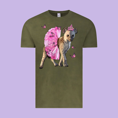 Baby Hyena With Tutu Vintage Tee Designed By Lillyallendesigns