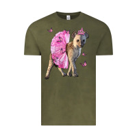 Vintage Olive Baby Hyena With Tutu Vintage Tee - LillyAllenDesigns