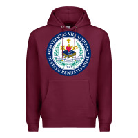 Burgundy villanova university Premium Hoodie - linhVisuals