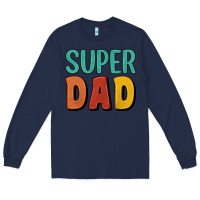 Navy super dad Long Sleeve Tee - Artiststas