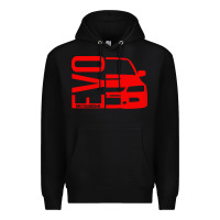 Black evo car Premium Hoodie - linhVisuals