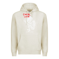 Oatmeal Heather butchered at birth 2 classic Premium Hoodie - linhVisuals