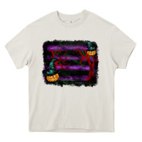 Cream halloween witch hat backround Heavy Core Tee - RanaPortraitStore