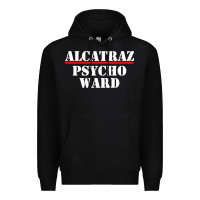 Black alcatraz Premium Hoodie - linhVisuals