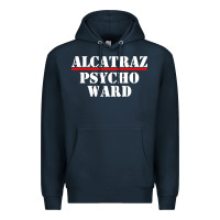 Navy alcatraz Premium Hoodie - linhVisuals