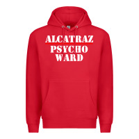 Red alcatraz Premium Hoodie - linhVisuals