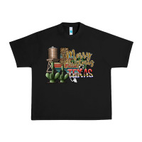 Black merry christmas texas Urban Heavy Tee - SublimationCraftShop