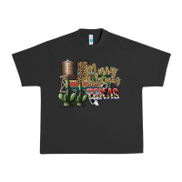 Pigment Black merry christmas texas Urban Heavy Tee - SublimationCraftShop