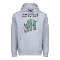 Heather Grey the microphones the glow Premium Hoodie - linhVisuals