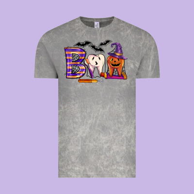 Dental Boo Halloween Vintage Tee Designed By Lillyallendesigns