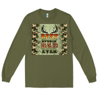 Army Green best buckin' dad ever Long Sleeve Tee - Artiststas
