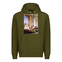 Army Green morocco, map, african, nying,algeria, agadir travel Premium Hoodie - linhVisuals