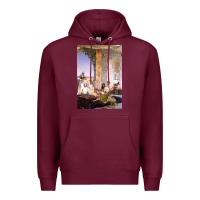 Burgundy morocco, map, african, nying,algeria, agadir travel Premium Hoodie - linhVisuals
