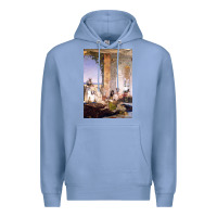 Colony Blue morocco, map, african, nying,algeria, agadir travel Premium Hoodie - linhVisuals