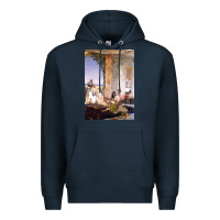 Navy morocco, map, african, nying,algeria, agadir travel Premium Hoodie - linhVisuals