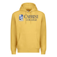 Antique Gold cabrini college verticle Premium Hoodie - linhVisuals