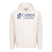 Pale Pink cabrini college verticle Premium Hoodie - linhVisuals