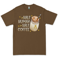 Cacao Half Human Half Coffee Premium Tee - CowhideDigitalArt