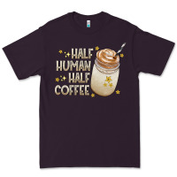 Plum Half Human Half Coffee Premium Tee - CowhideDigitalArt
