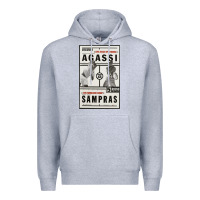 Heather Grey #pete sampras Premium Hoodie - linhVisuals