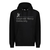 Black gwynedd mercy university Premium Hoodie - linhVisuals