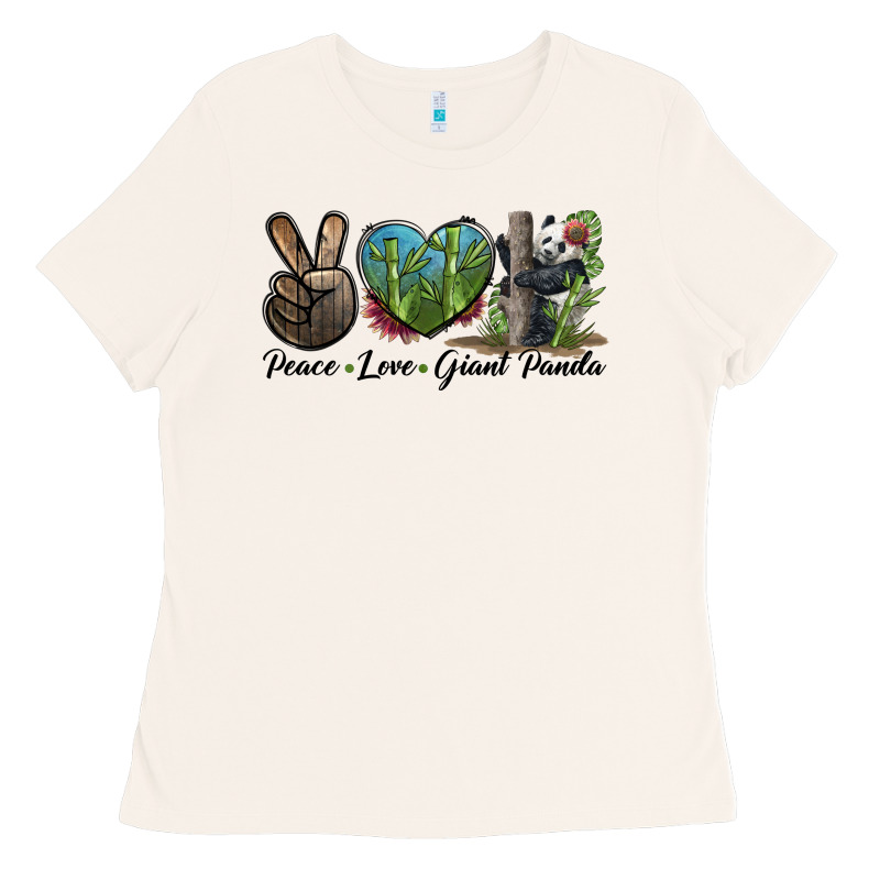 Peace Love Giant Panda Ladies Tee by LillyAllenDesigns | Teevron