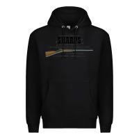 Black sharps rifle   old west Premium Hoodie - linhVisuals
