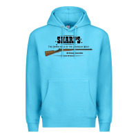 Ocean Blue sharps rifle   old west Premium Hoodie - linhVisuals