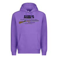 Purple sharps rifle   old west Premium Hoodie - linhVisuals