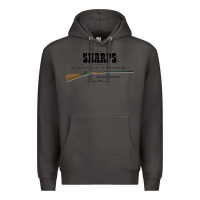 Smoke sharps rifle   old west Premium Hoodie - linhVisuals