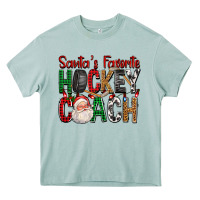 Arona Santa's Favorite Hockey Coach For Christmas Heavy Core Tee - FaDigitalArtStudio
