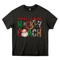 Asphalt Santa's Favorite Hockey Coach For Christmas Heavy Core Tee - FaDigitalArtStudio