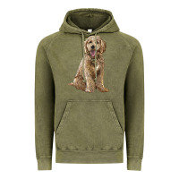 Vintage Olive goldendoodle Vintage Hoodie - BarkalooDesign