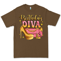 Cacao birthday diva pink and gold glitter Premium Tee - LillyAllenDesigns