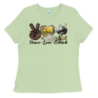 Matcha peace love ostrich Ladies Tee - LillyAllenDesigns