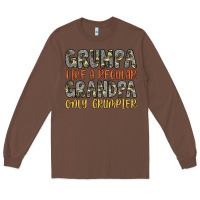Chestnut grumpa like a regular grandpa only grumpier Long Sleeve Tee - Artiststas