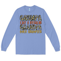 Colony Blue grumpa like a regular grandpa only grumpier Long Sleeve Tee - Artiststas