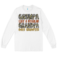 White grumpa like a regular grandpa only grumpier Long Sleeve Tee - Artiststas