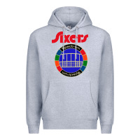 Heather Grey sixers spectrum Premium Hoodie - linhVisuals