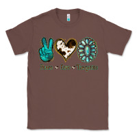 Chestnut Peace Love Turquoise Classic Tee - Jasminsmagicworld