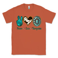 Copper Peace Love Turquoise Classic Tee - Jasminsmagicworld