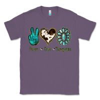 Lavender Peace Love Turquoise Classic Tee - Jasminsmagicworld