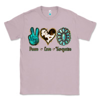 Lilac Peace Love Turquoise Classic Tee - Jasminsmagicworld