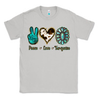 Moon Dust Peace Love Turquoise Classic Tee - Jasminsmagicworld